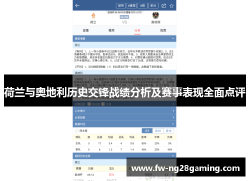 荷兰与奥地利历史交锋战绩分析及赛事表现全面点评 荷兰与奥地利历史交锋战绩分析及赛事表现全面点评